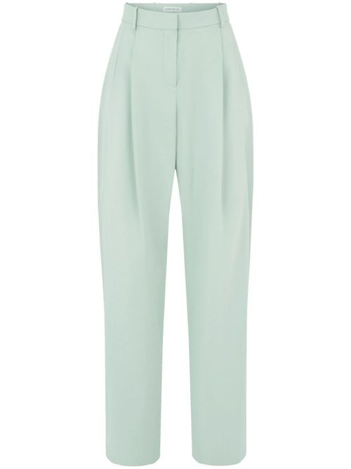 Pleated wide-leg trousers - Blue