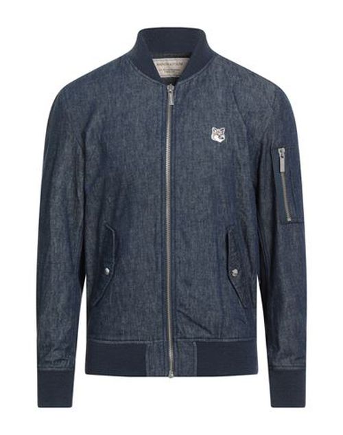 Maison Kitsuné Man Denim outerwear Blue Size M Cotton