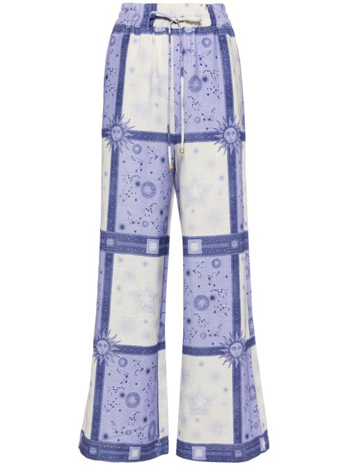 Celeste linen pants - Purple