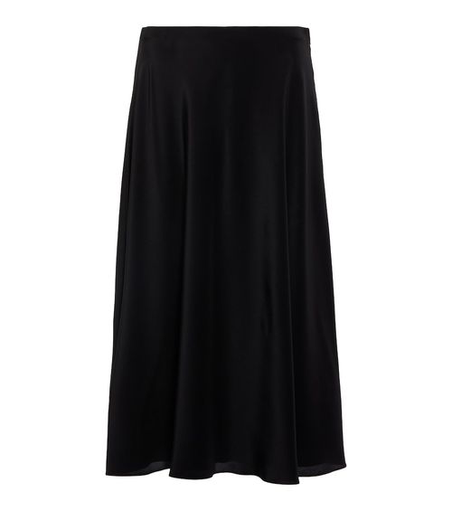 Medela silk satin midi skirt
