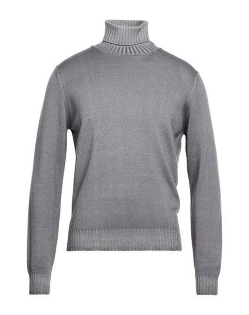 Man Turtleneck Grey Size 44 Merino Wool