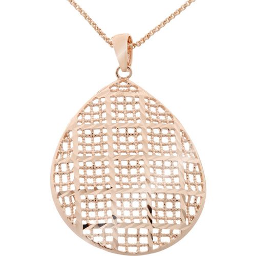 Orphelia 'Pina' WoMens 925 Sterling Silver Chain with Pendant - Rose ZK-7191/RG - One Size