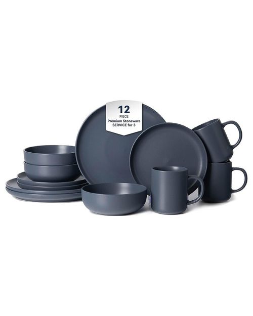 6 Supply 12Pc Stoneware Dinnerware Set With Mugs