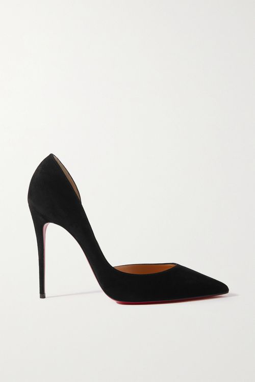 Iriza 100 Suede Point-toe Pumps - Black