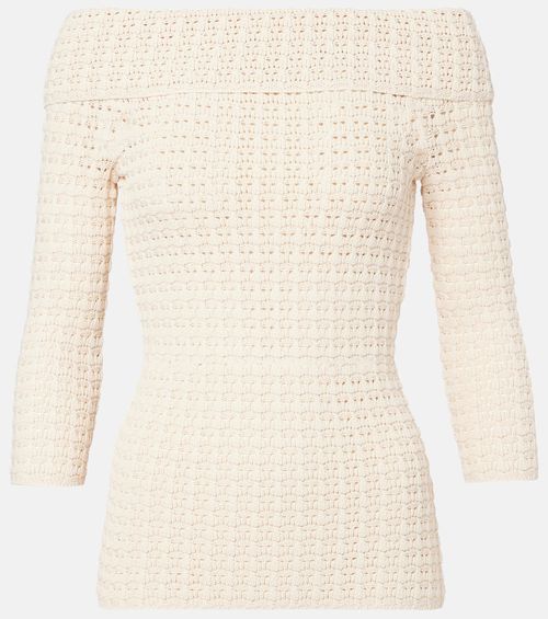 Dermottega crochet off-shoulder top