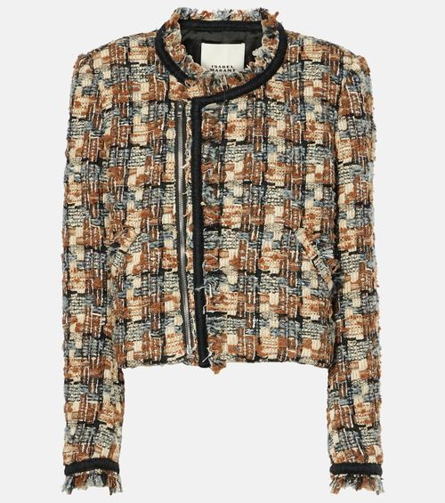 Kerry cropped wool-blend jacket