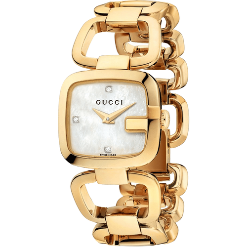 Gucci YA125513 G- Mother of Pearl Womens Watch - Elegant Gold-tone Design Stainless Steel - One