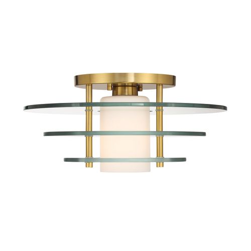 Newell 1-Light Ceiling Light in Warm Bra