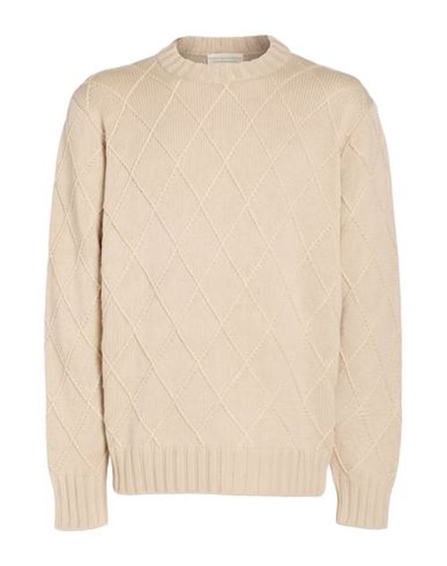 Man Sweater Beige Size 38 Merino Wool