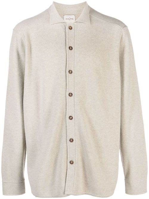 Minsk organic cashmere cardigan - Neutrals