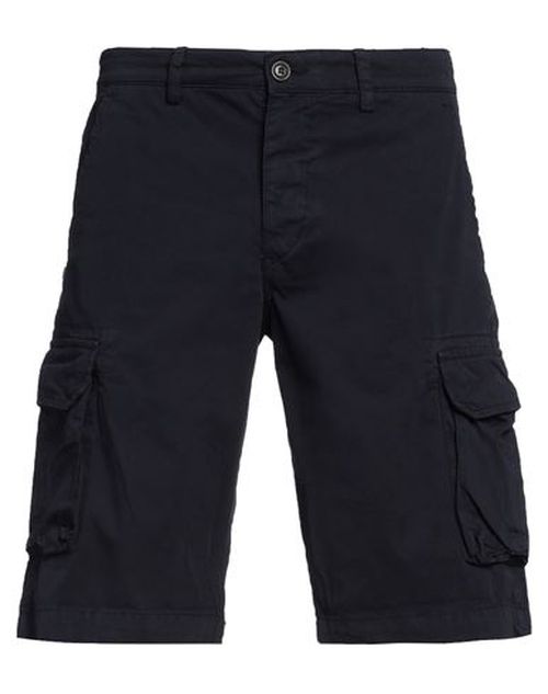 Man Shorts & Bermuda Shorts Midnight blue Size 36 Cotton
