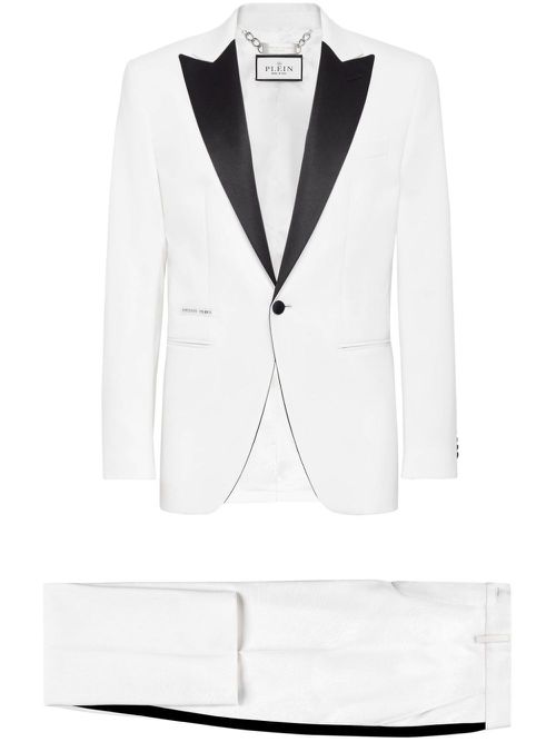Single-breasted suit - White