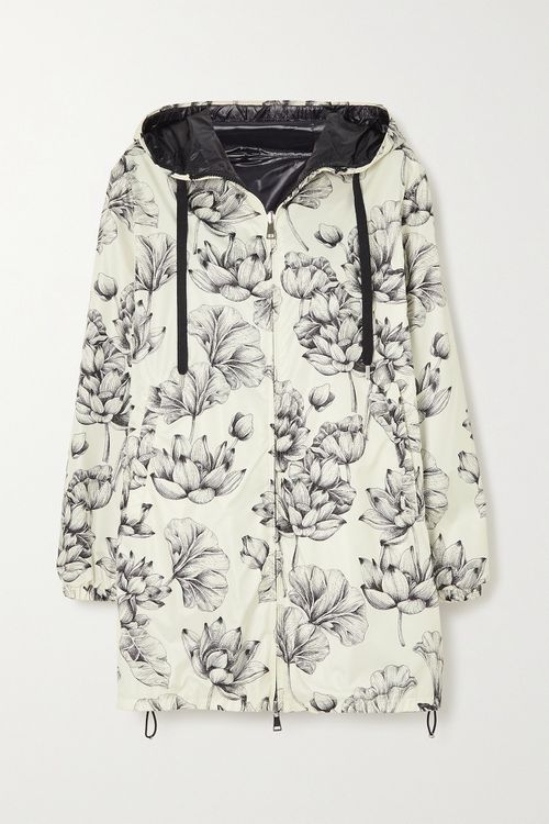 Guethary Reversible Hooded Floral-print Shell Jacket - White - 2