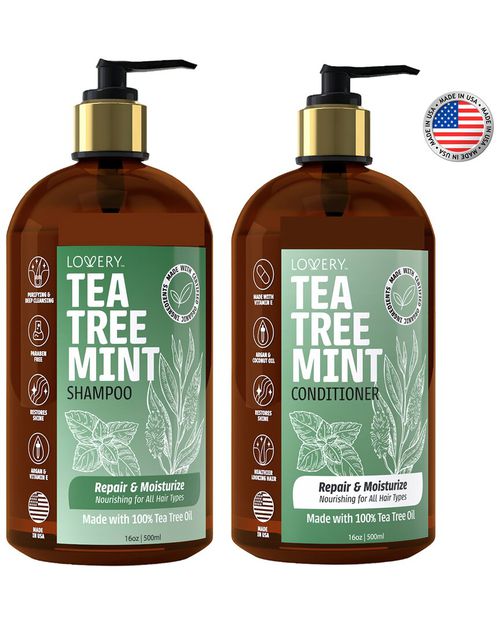 Tea Tree Mint Shampoo & Conditioner Gift Set