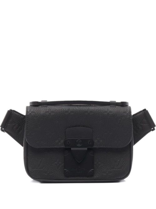 2021 S Lock Messenger shoulder bag - Black
