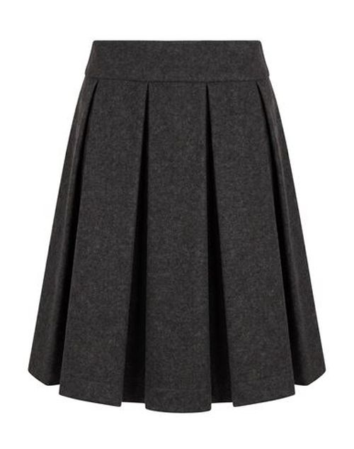 Woman Mini skirt Charcoal Size M Acrylic, Polyester, Wool