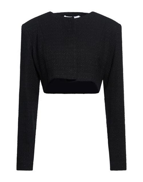 Woman Jacket Black Size 6 Cotton, Polyester, Polyamide, Metallic fiber