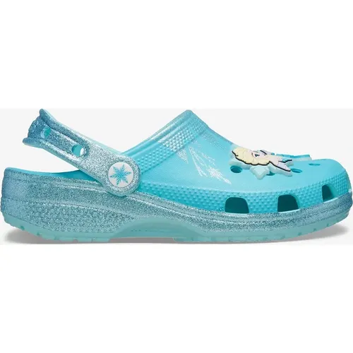 Girl's Crocs Girls Frozen Elsa Classic Clog in Blue