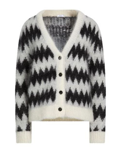 Woman Cardigan Black Size L Superkid mohair, Polyester, Elastane