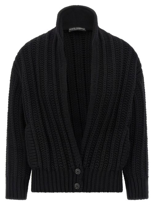 Coarse Wool Cardigan