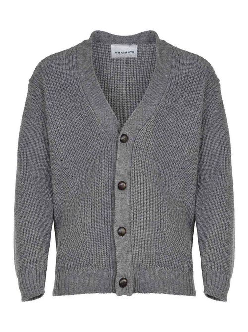 Amaranth Cardigan Made Of Wool