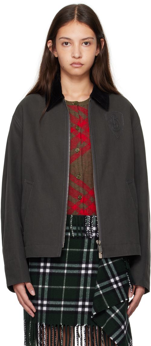 Burberry Gray Cotton Jacket