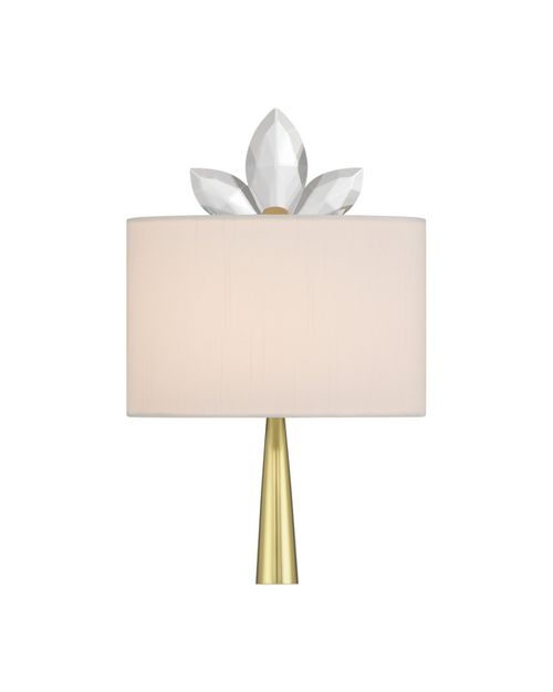 Clear Brass Wall Sconce from the Trillium Collection