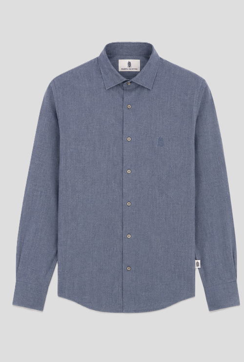 Blue man shirt