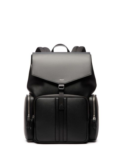 Mythos recycled leather backpack - Black