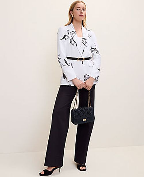 Ann Taylor The Longline Blazer in Floral Print