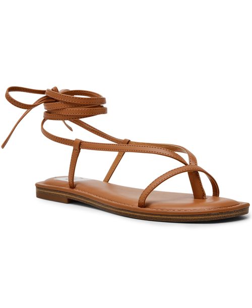 Women's Jipsy Strappy Lace-Up Gladiator Flat Sandals - Toffee