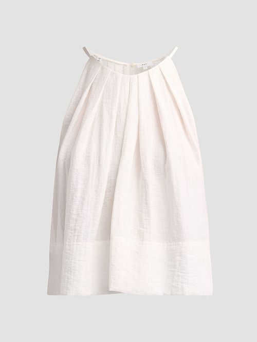 Women's Caroline Pleated Halter Top - White