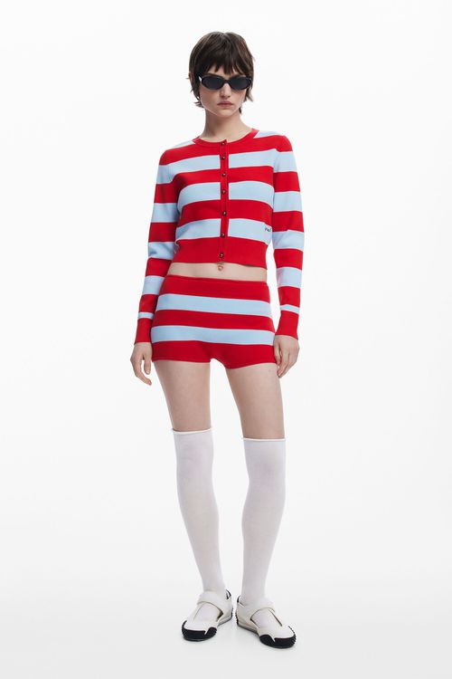 Knit micro shorts