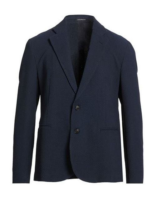 Man Blazer Navy Size 38 Virgin Wool, Polyamide, Elastane