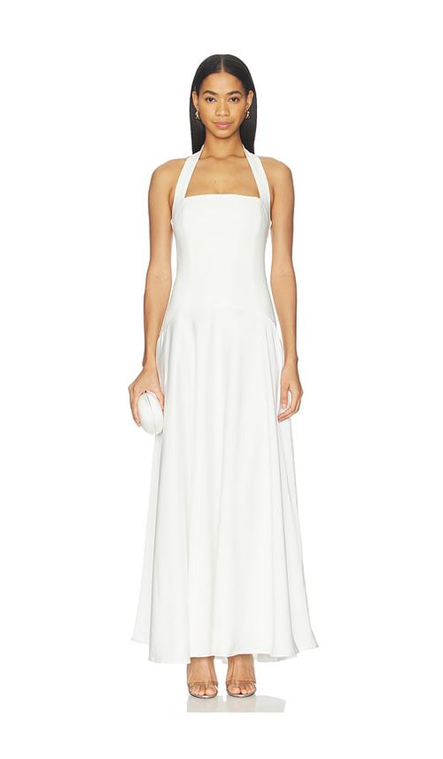 Runaway The Label Odina Square Neck Maxi Dress in Ivory. XL. Also in