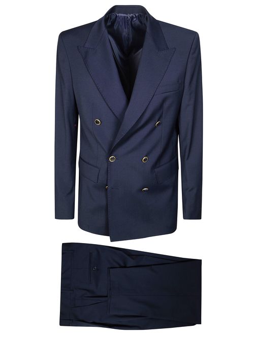 Men's Button-Trim Loose-Fit Gown Pants