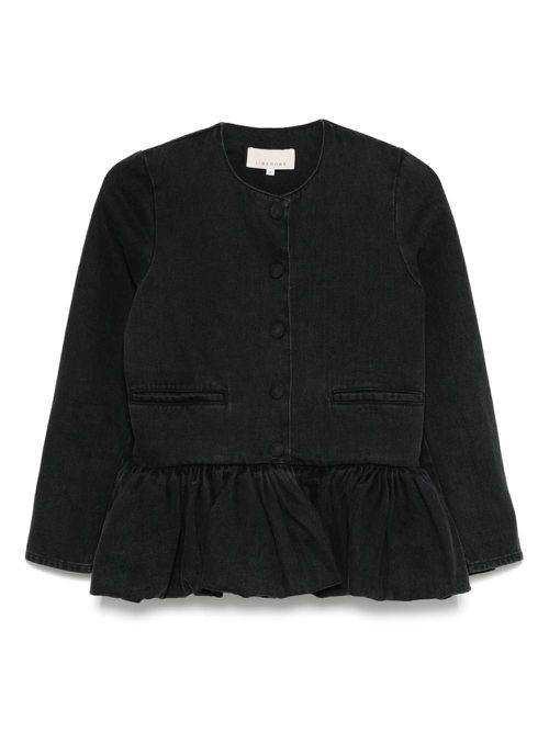 LIBEROWE denim peplum jacket - Black