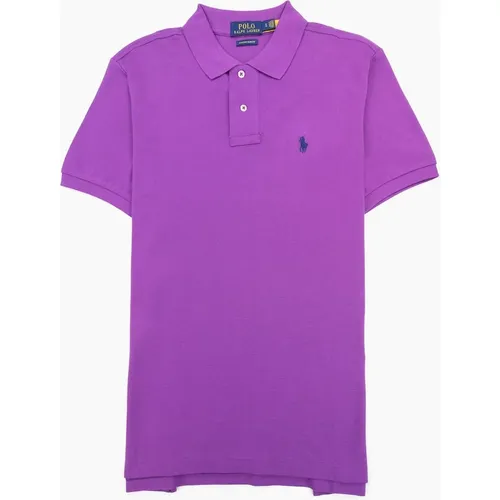 Men's Polo Ralph Lauren Custom Slim Fit Polo Purple