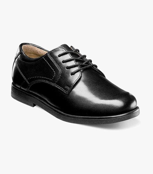 Florsheim Shoes Midtown Jr. Boys Plain Toe Oxford Black 10 Little Kid