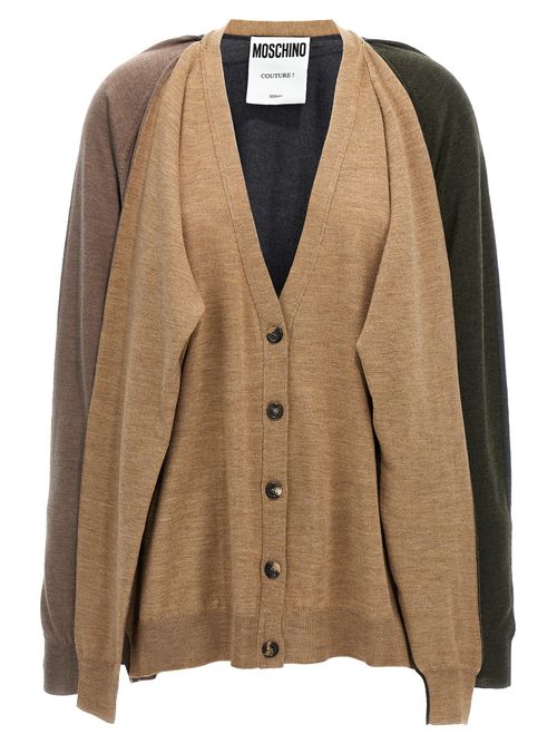 -4-Sleeve Cardigan Maglioni Multicolor-Donna