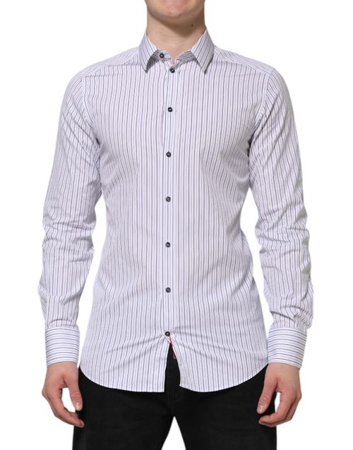 Striped Cotton Shirt — White