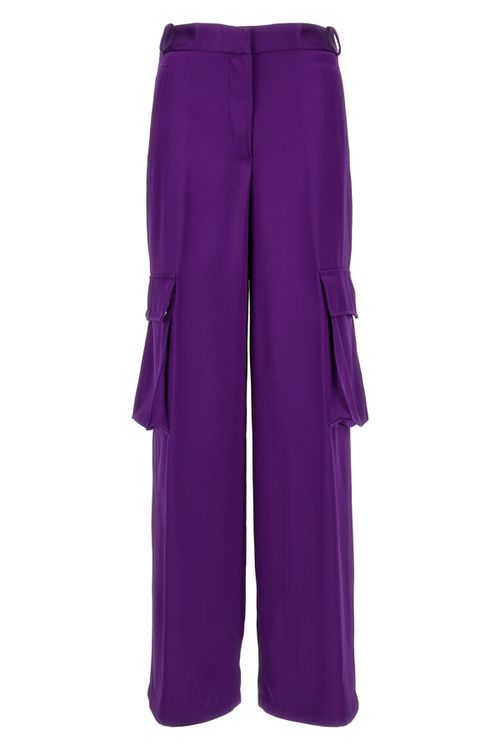 Satin Cargo Pants