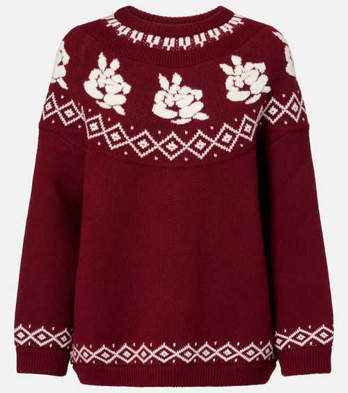 Patterned wool sweater