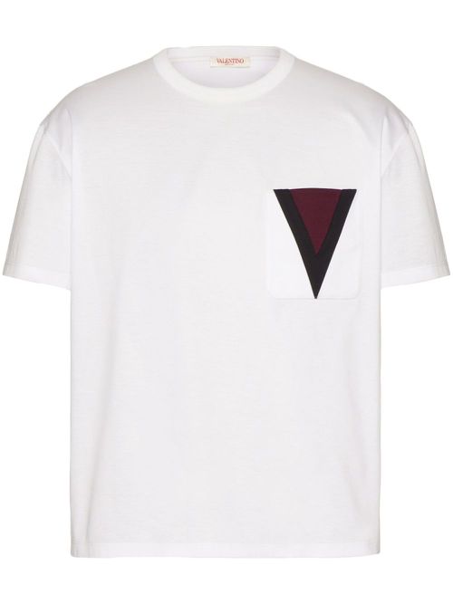 Chest-pocket cotton T-shirt - White
