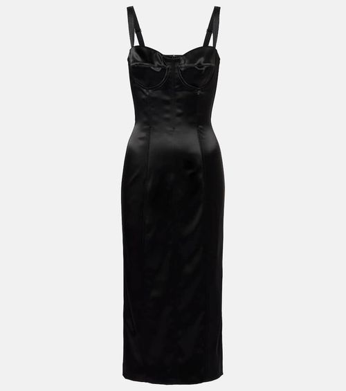 Satin bustier dress