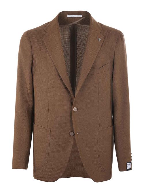 Deconstructed wool blazer