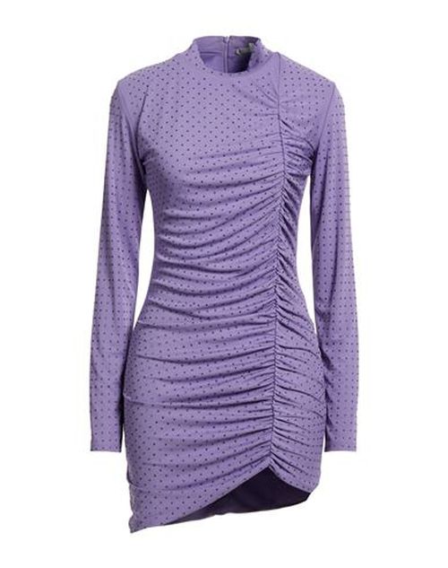 Woman Mini dress Lilac Size 0 Polyester, Glass