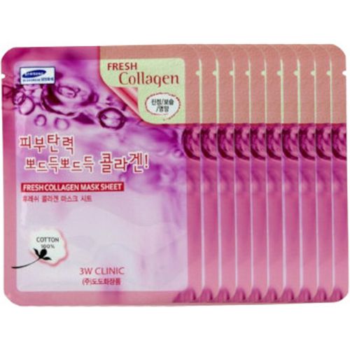 3W Clinic - Fresh Collagen Mask Sheet - 10pcs Set