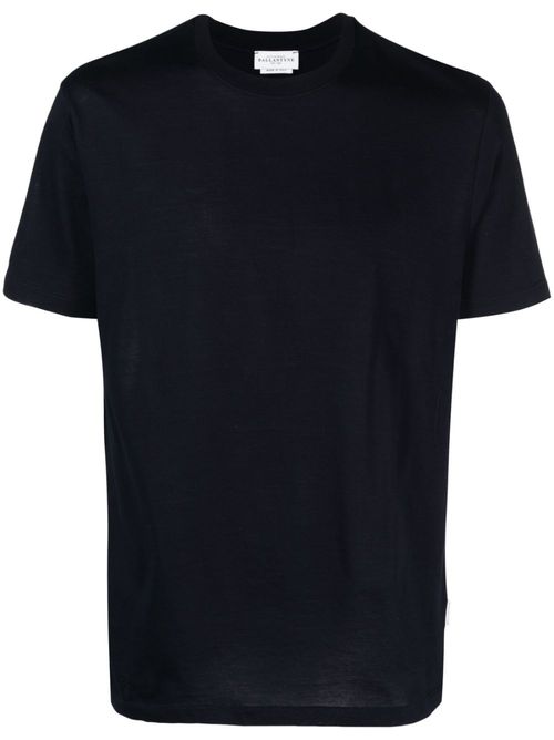Crew-neck cotton T-shirt - Blue
