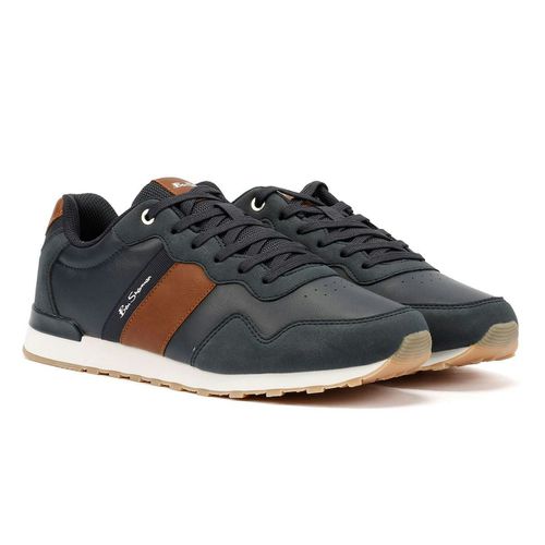 Ben Sherman - BS19018 Mens OWEN RETRO Shoes - Navy/Tan